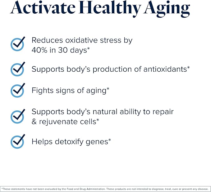 Nrf2 Activator Supplement (30 Capsules) | Antioxidant Support for Healthy Aging, Cellular Defense & Oxidative Stress Relief