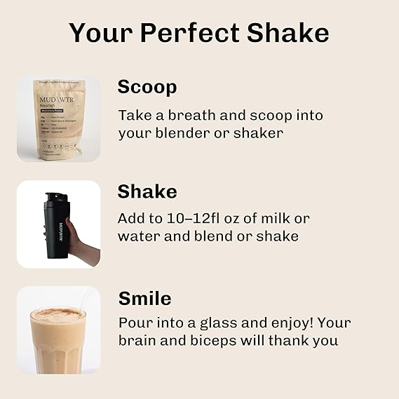 Mushroom Protein Powder Vanilla (15 Servings) | Adaptogenic Vegan Protein | Plant - Based Superfood Protein Blend
