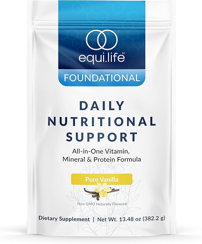 Daily Nutritional Support Shake — Pure Vanilla Bag | 15g Vegan Protein, Vitamins, Minerals & Detox | 14 Servings